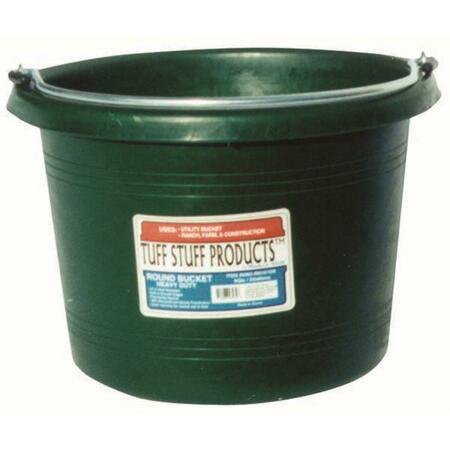 TOTALTURF 8 qt. Round Bucket, Forest Green TO3978880